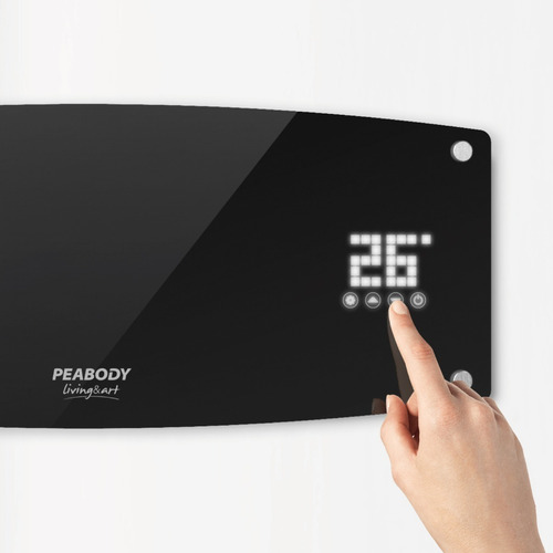 Calefactor Eléctrico Peabody Pe-cv20 Negro 220v P1