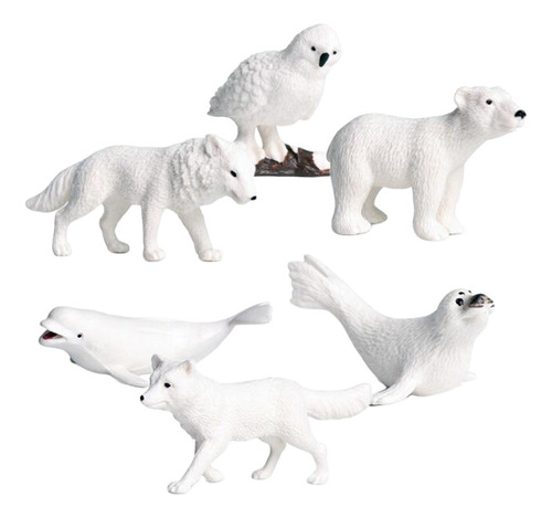 ' Adorno De Miniaturas Figuras De Animales Modelo Polar