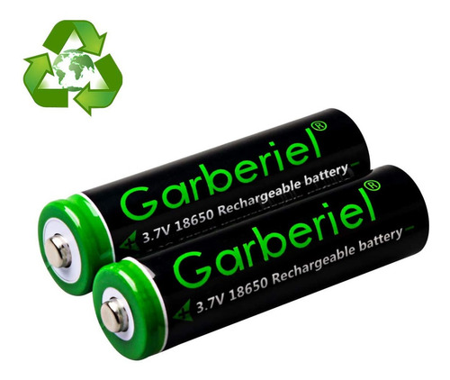 Imagen 5 de 7 de 2 Pilas Litio Recargables 3.7v 18650 Cargador Doble 3000mah