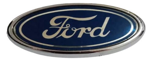 Emblema Ford Pequeño Autoadhesivo Borde Cromado 4cm X 9cm