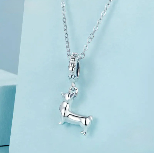Charm O Dije De Perro O Perrito Corgi Galés. Plata 0.925