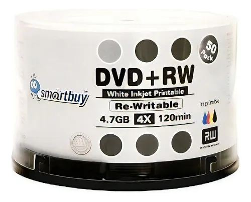 Disco virgen DVD+R SmartBuy de 16x por 50 unidades