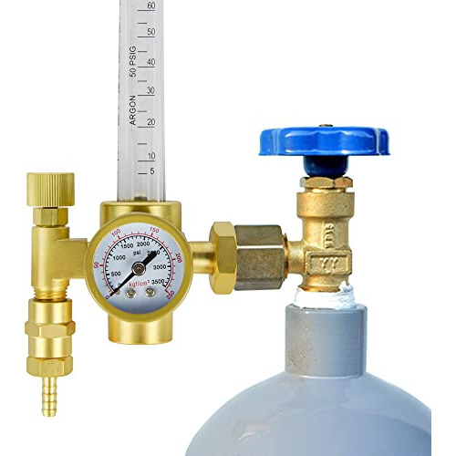 Regulador De Argón Zistel Co2 Con Manguera De Gas, Soldadora