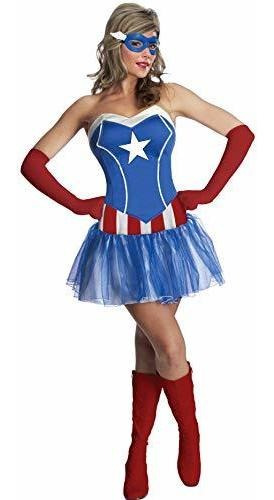 Secret Wishes Mujeres Marvel Universe American Dream Costume