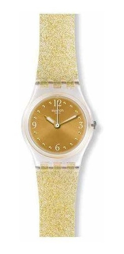 Reloj Swatch De Dama Glitter Dorado Mod. Lk382