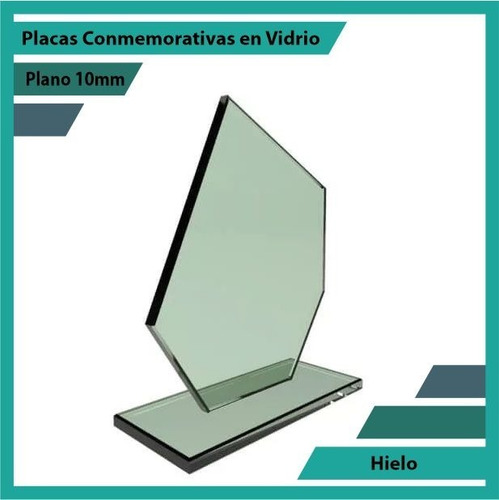 Placas Y Trofeos En Vidrio Hielo Pulido Plano 10mm