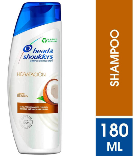 Shampoo Head & Shoulders Hidratación Coco 180ml