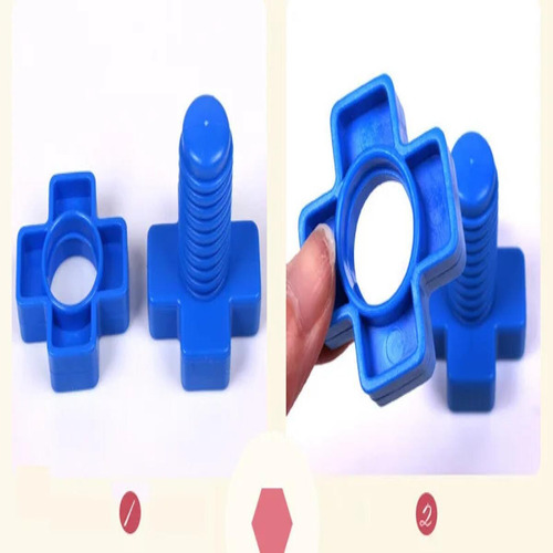 Juego De 5 Bloques De Rompecabezas De Plástico Con Tornillos