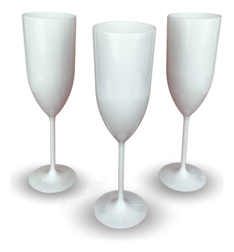 10 Taças Plásticas Acrílico Champagne Festa E Casamento