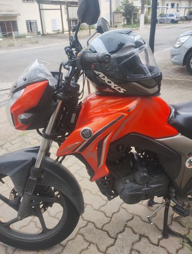 Haojue Dk150, Pneus Michelin Novos E Vai Com O Capacete.