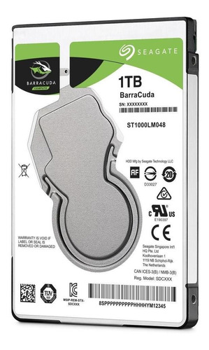 Imagen 3 de 3 de Disco Duro Seagate Interno Barracuda 2.5 1 Tb St1000lm048