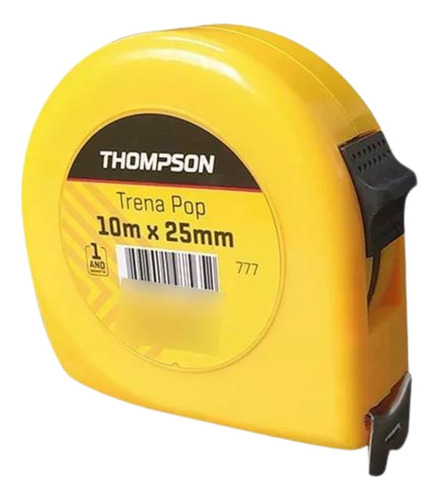 Trena De Aço Pop Com Trava E Alça 10m X 25mm Thompson