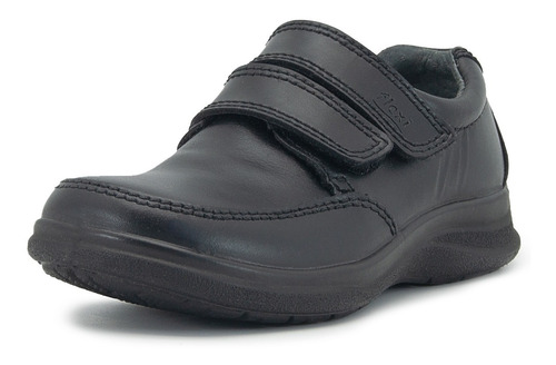 Zapato Escolar Flexi Niño Velcro Piel Color Negro 18-21.5