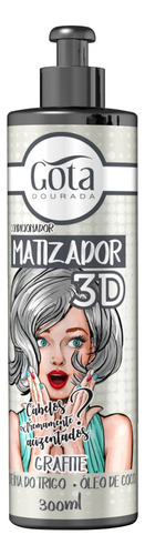  Gota Dourada Condicionador Matizador 3d Grafite 300ml