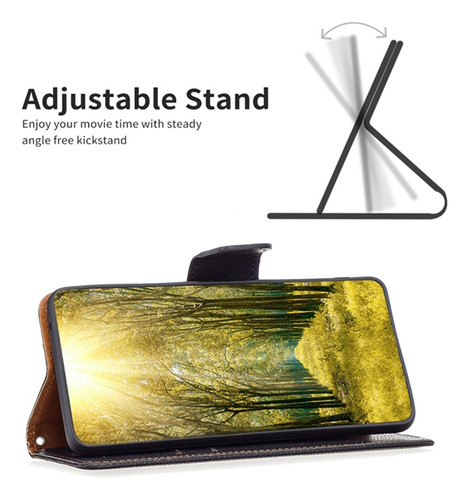 Funda Para Samsung Galaxy J4 Plus/j4 Prime/s9 Con Estampado De Litchi, Estilo Cartera, Funda Para Teléfono Con Ranura Para Tarjetas