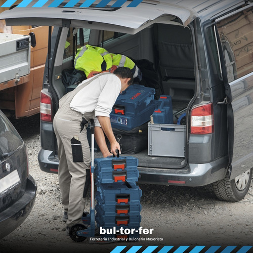 Imagen 6 de 9 de Carrito Para Transportar Cajas Maletin Bosch L-boxx 125kg