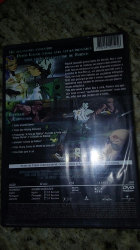 Dvd A Fúria De Ridick - Animação