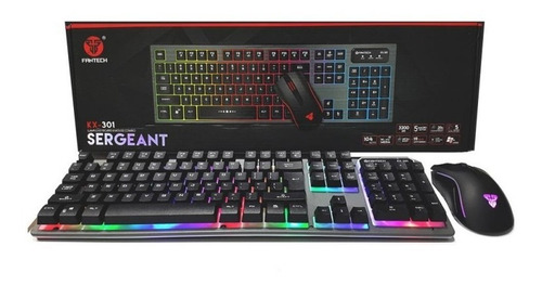 Combo Teclado Y Mouse Fantech (mod. Kx-302) Membrana Gaming,