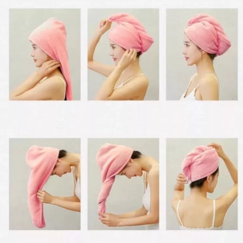 2 Toallas De Microfibra Para El Cabello De Secado Rápido