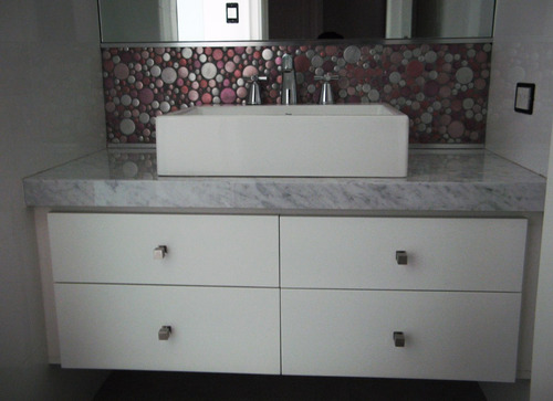 Mesada Mármol Carrara, Baño, Toilette - Forma Y Diseño