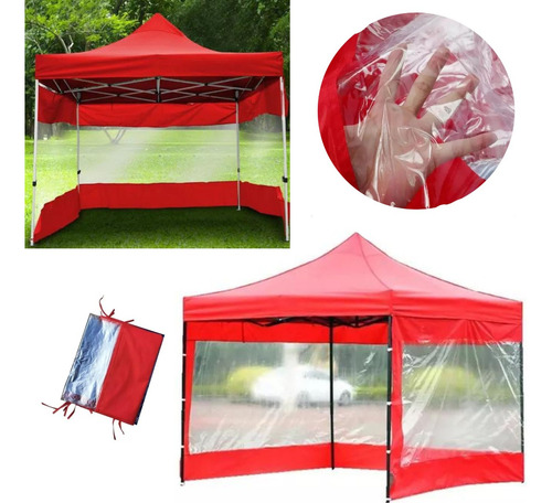 Laterales Transparente Para Toldo Plegable 3x3