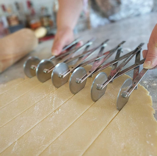 Cortador De Pizza De 5 Ruedas, Cortador De Masa De Acero Ino
