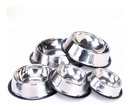 Comedero Perros Acero Inoxidable Antivuelco 34 Cm Xgrande