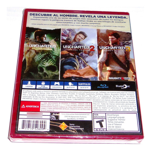 Videojuego Uncharted The Nathan Drake Collection Ps4 Sellado (Usado)