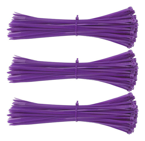 Brida De Plástico 20 Cm, Mxzpp-003, 300pzas, 20cm, 2.5mm, Mo Color Morado