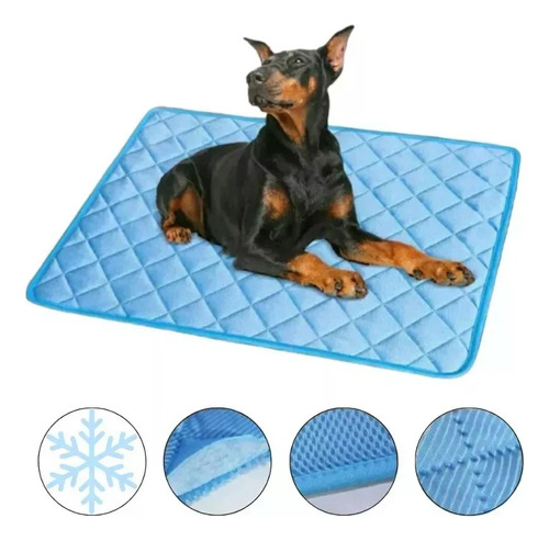 Cama Refrescante Para Mascotas Perros Gatos Tapete Hopemob