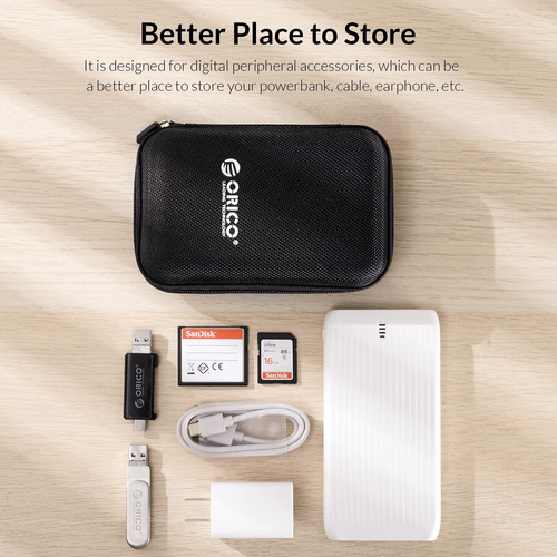 Imagen 8 de 10 de Funda De Disco Duro Orico 2.5 Portátil Para Protección