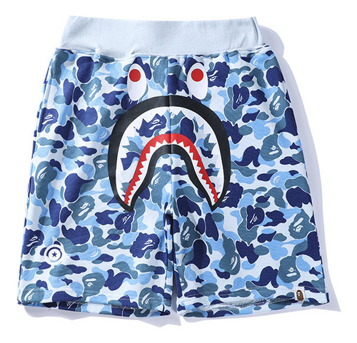 3d Digital Printed Shark Head Casual Sports Shorts