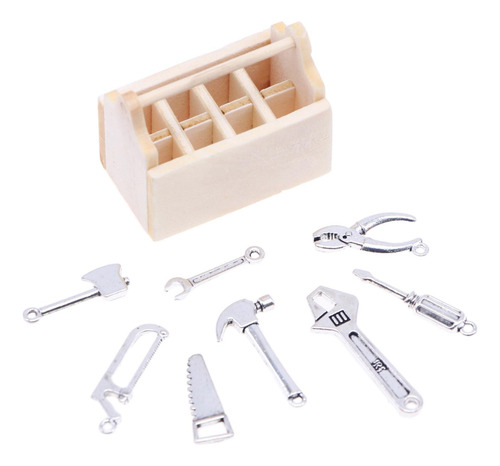3 Caja De Herramientas Para Casa De Muñecas, Caja De