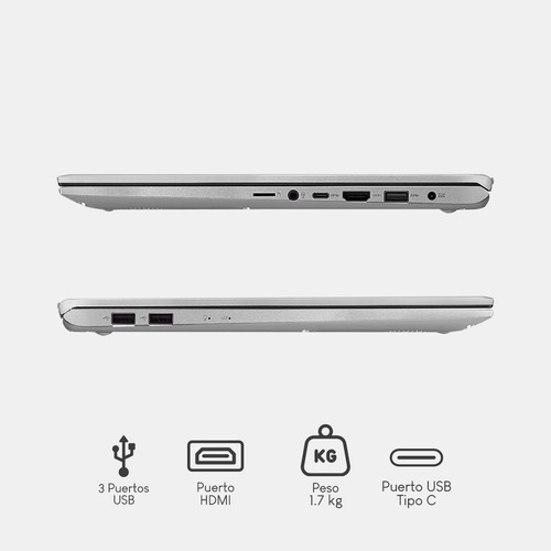 Imagen 5 de 7 de Laptop Asus Vivobook 17 Intel Ci5 8gb 128gb + 1tb + Regalo