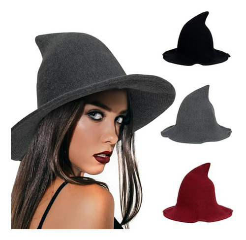 Sombrero Bruja Moderno - Accesorio Halloween Mujer