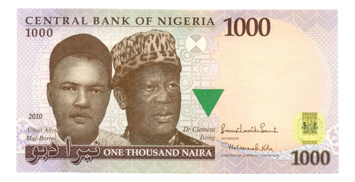 Nigeria Billete Coleccion 1000 Naira 2010 Sin Circular Unc