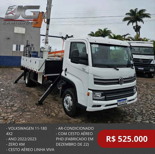 Caminhao Volkswagen Vw 11180 Ano 22/23 Cesto Aereo