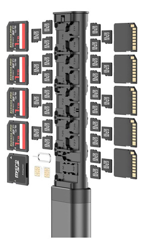 Budi Pop-up Design 30 Slots Memory Card Case Crush & Shockp.