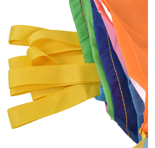 Los Niños Juegan Con Paracaídas Multicolor, Arcoíris, For N