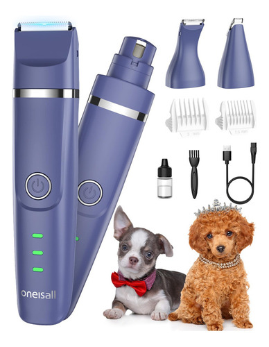 Oneisall Kit De Aseo Para Perros Pequeños 4 En 1, Recortado