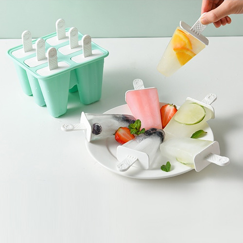 . Ice Pop S De Silicona Reutilizable Con Bastones Para