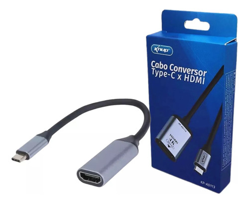 Cabo Conversor Adaptador USB Tipo C para Hdmi 4k