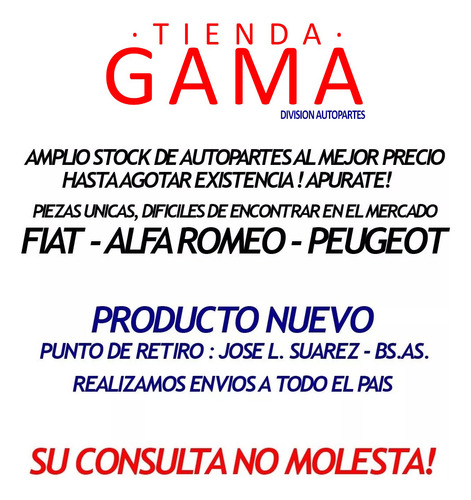 Tapa Agua L/p Fiat Palio / Siena Nuevo Strada Orig 46443172