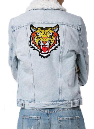 Bordado Termoadhesivo Parche, Mxigr-004, 4 Parches, Tigre, 1