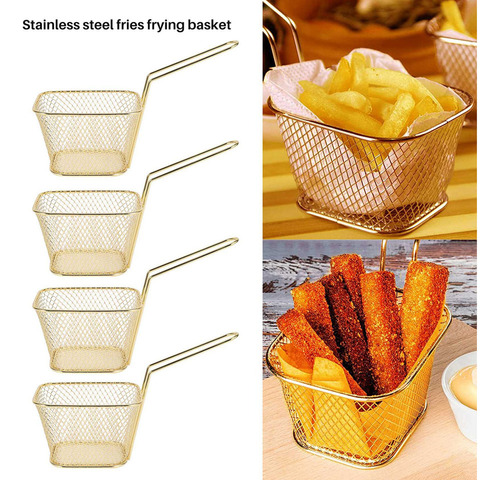 Cesta De Coador De Alimentos De 8 Peças, Para Batatas Fritas