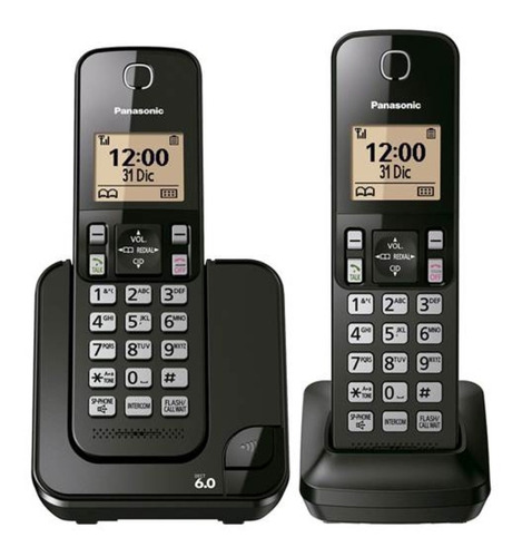 Kit 2 Teléfonos Panasonic Kx-tgc352meb Bloqueo Números Displ