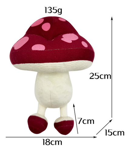 Lll 2024 Tasty Dungeon Plush, Pelúcia De Cogumelo Ambulante