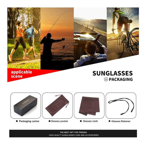 Faguma Gafas De Sol Deportivas Polarizadas Ultraligeras Para
