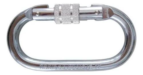 Mosquetão Aço Oval Rosca 25kn Celpan