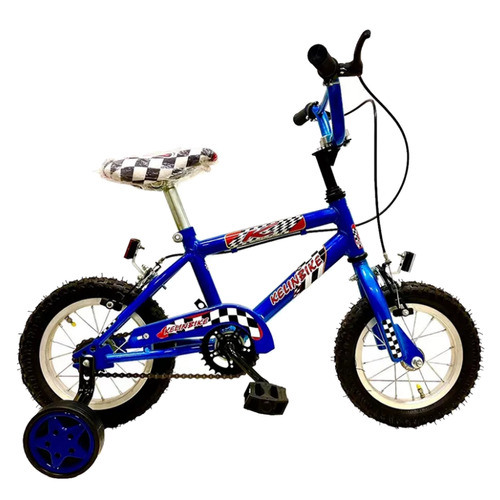 Bicicleta Infantil Cross Kelinbike Rod 12 Azul + Rueditas